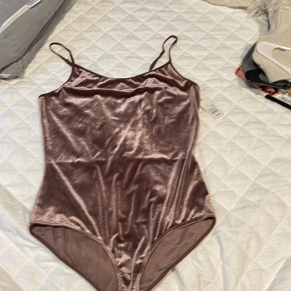 New with tags lace and velvet body suit